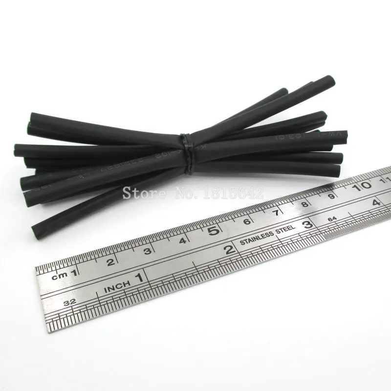 Черные термоусадочные трубки 5 м/лот 3 мм для проводов черного цвета|heat shrink|tubing