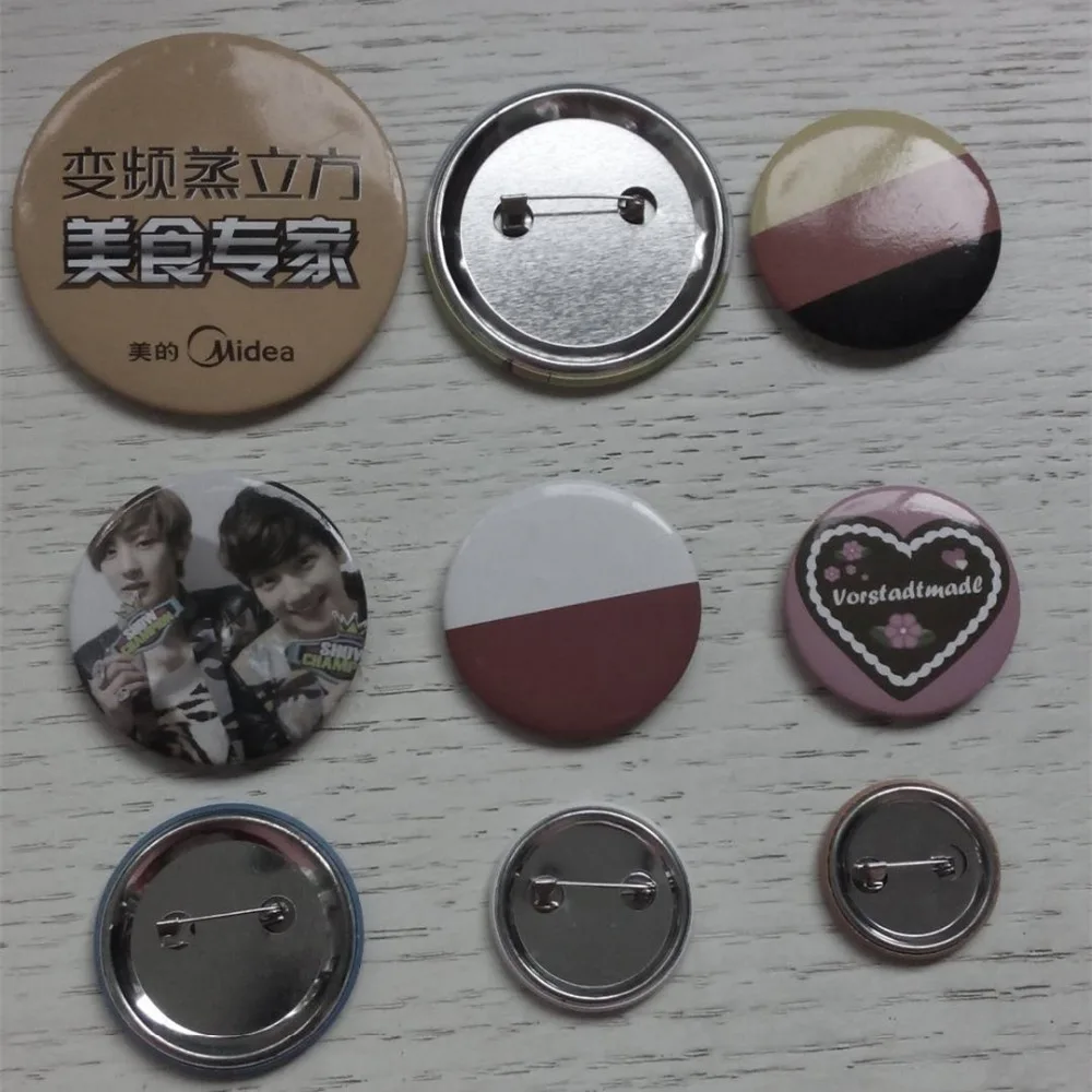 Милые подарки милый значок пластиковый назад индивидуальный принт логотип