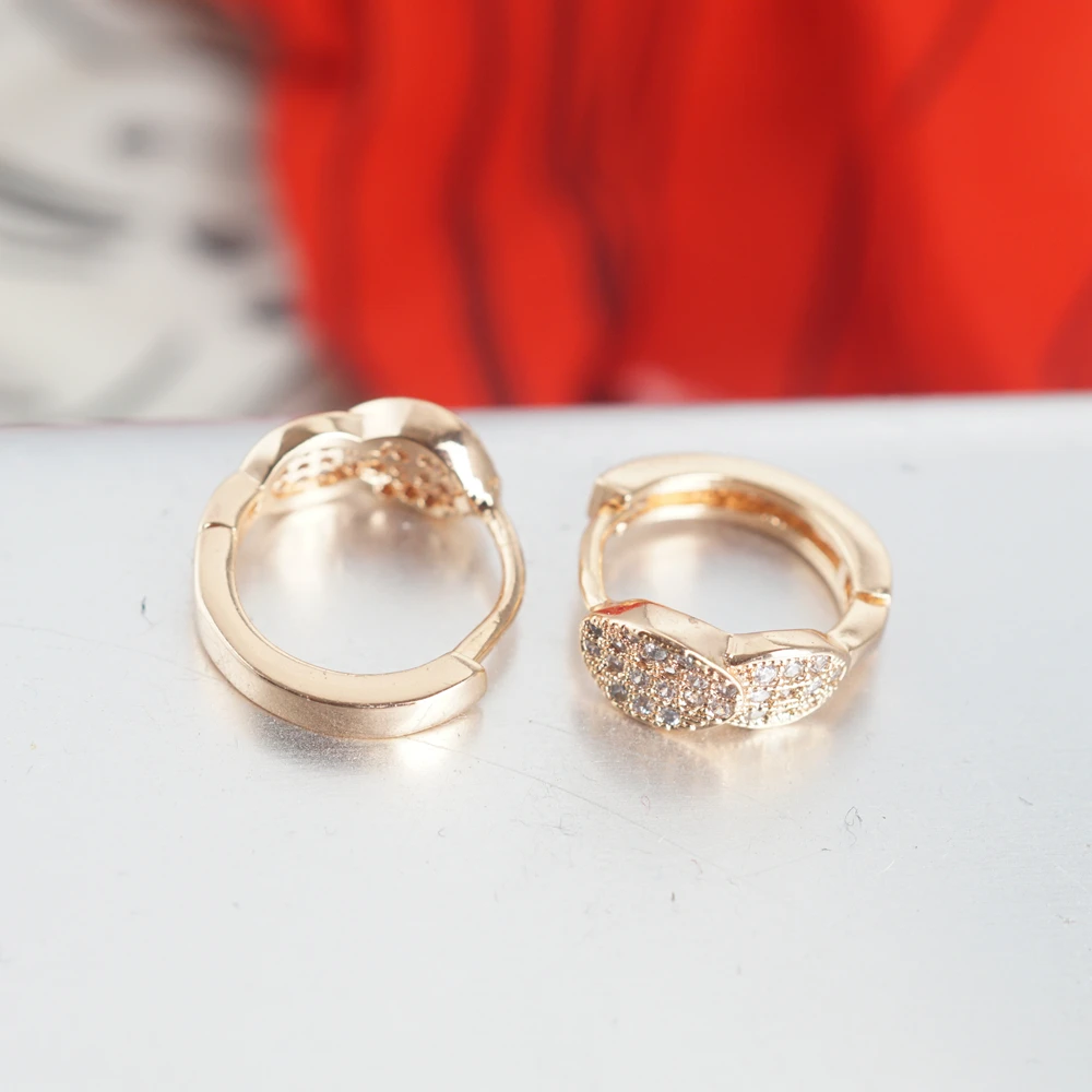 Yunkingdom aretes популярные серьги из розового золота Круглые круглые серьги-кольца с