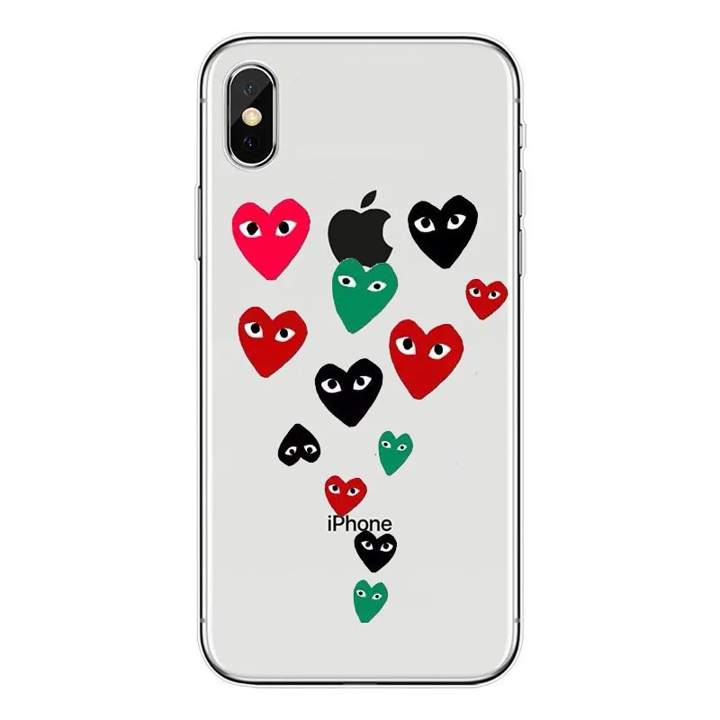 Мягкие силиконовые ТПУ чехлы Play Heart для iPhone X 8 7 6 6S Plus 5S 5C SE XS Max|Чехлы-накладки| |