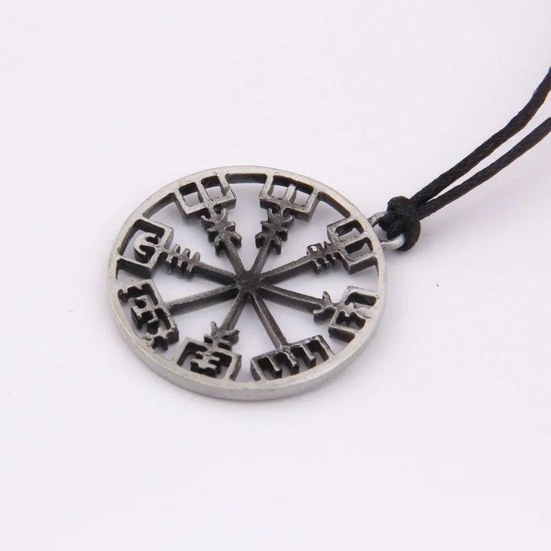 Викинг один символ norse runic кулон ожерелье круглые руны викингов Vegvisir подвеска с