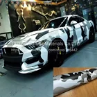 Высококачественная камуфляжная наклейка, виниловая пленка с бомбой, черный, серый, белый, снежный камуфляж, виниловая пленка без пузырьков для внедорожников, грузовиков, джипов