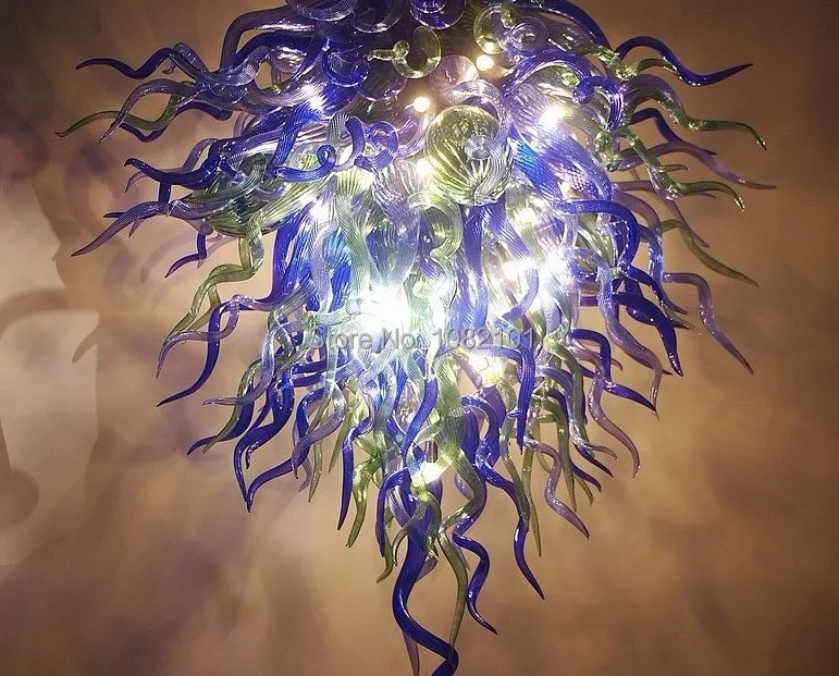 

Air Shipping Deft Design Villa Lighting Blue and Green Chandelier