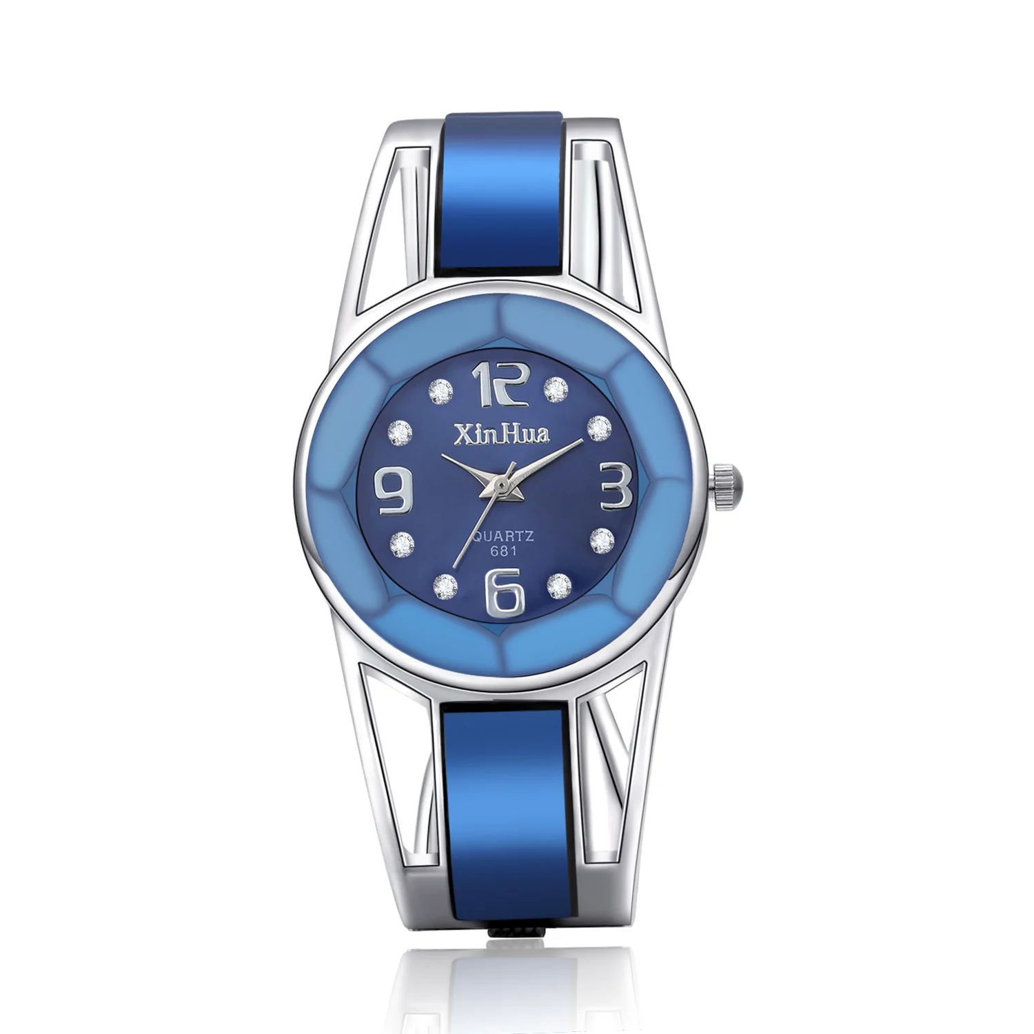 Часы Xinhua модные женские кварцевые наручные часы с браслетом из нержавеющей стали