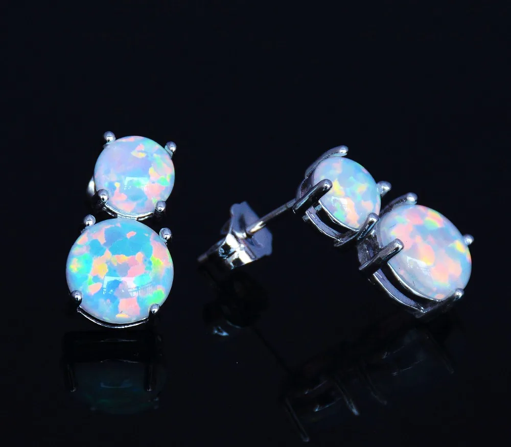 Женские серьги с белым огненным опалом очаровательные|earrings titanium|earrings tasselopal rosary |