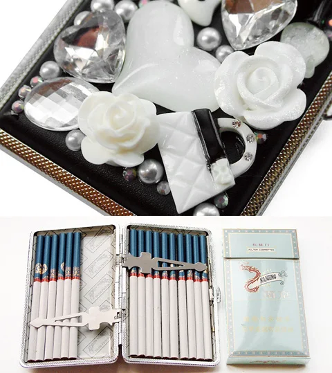 Новый продукт Женская сигаретная коробка персонализированные кожаные