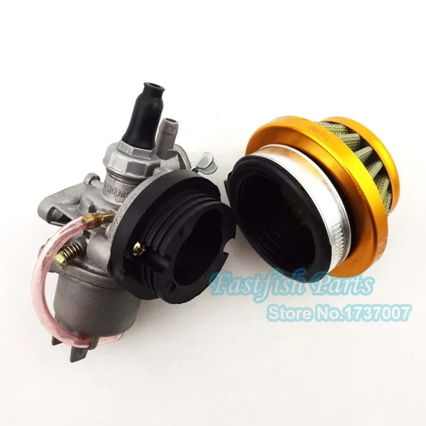40-6 13 мм Карбюратор Carb &amp 44 воздушный фильтр Золотой стек для 47cc 49cc Mini Moto ATV Go Kart Pocket