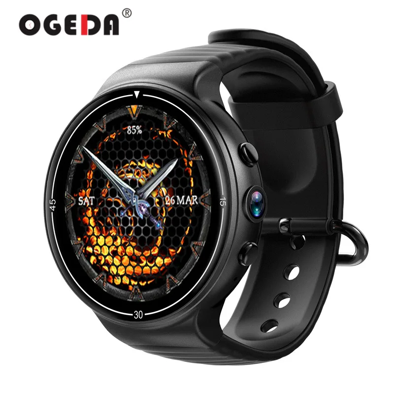 OGEDA новинка 2019 мужские спортивные Смарт-часы WIFI GPS Android 7 0 4G LTE 1G + 16G память SIM