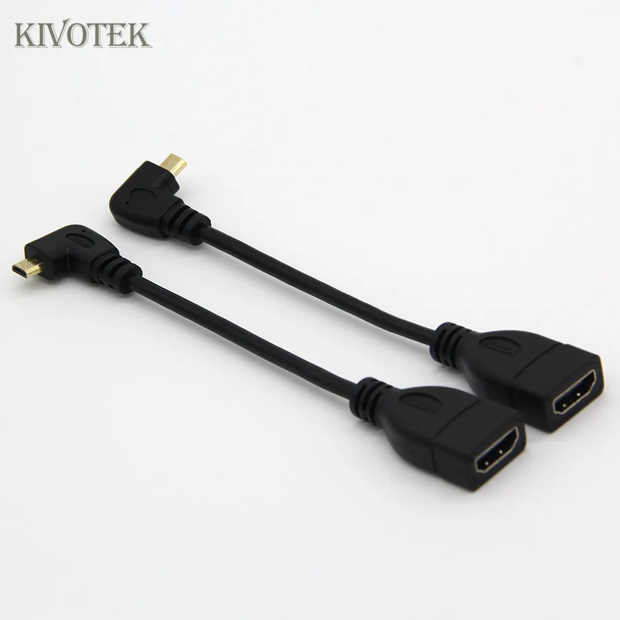 HDMI адаптер кабель 15 см вверх вниз вправо влево угловой микро Hdmi штекер к гнезду