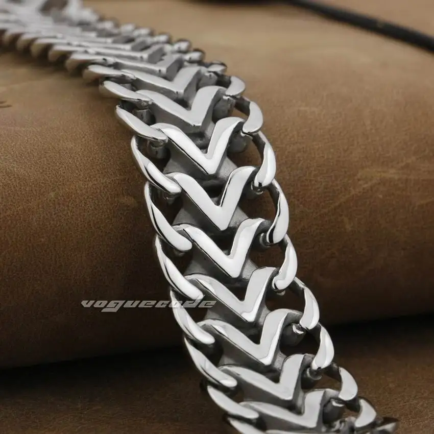 Мужской браслет из нержавеющей стали 316L длина 17 дюймов|stainless steel mens bracelet|steel man