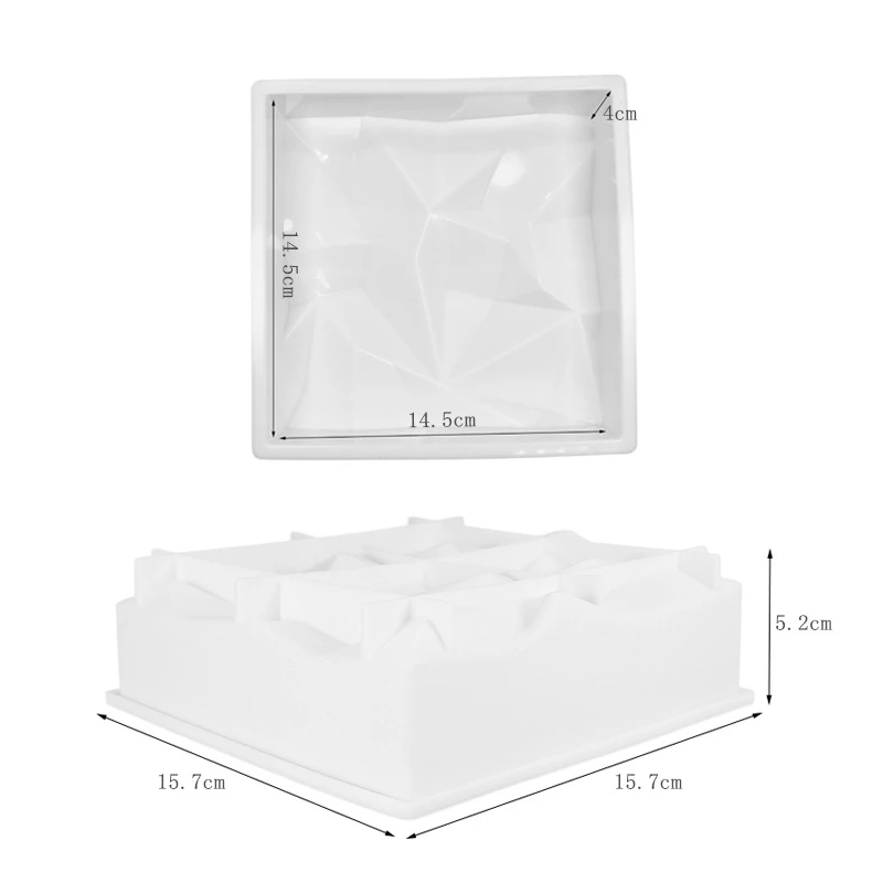 Квадратная форма сделай сам силиконовая для торта Шато пастельный мусс