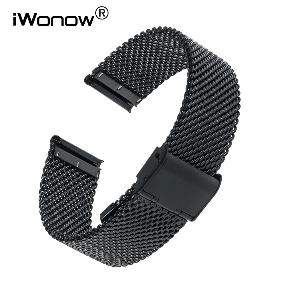 Ремешок для часов из нержавеющей стали 24 мм Sony Smartwatch 2 SW2 Sunnto|steel watchband|stainless steel