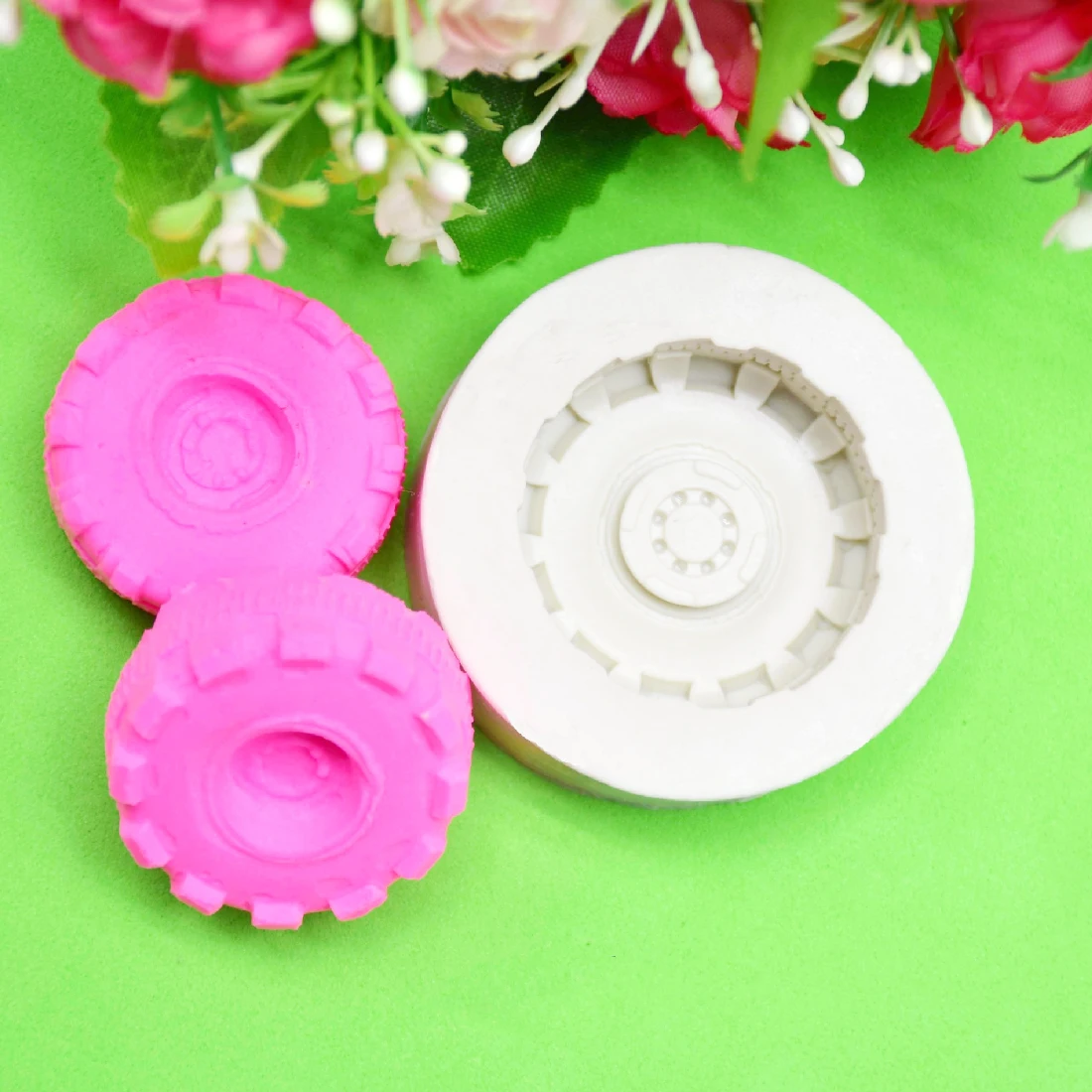 Форма для выпечки 1 шт. силиконовая форма торта с рисунком помады колес