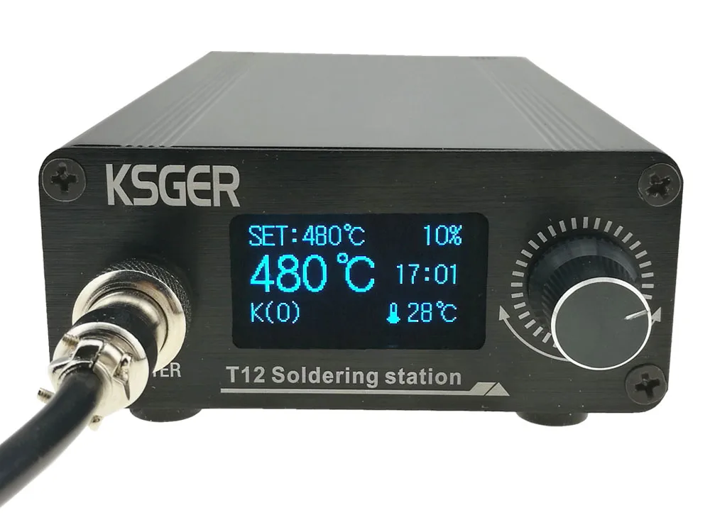 KSGER T12 паяльная станция мини STM32 OLED V2.01 DIY наборы FX9501 электрические инструменты