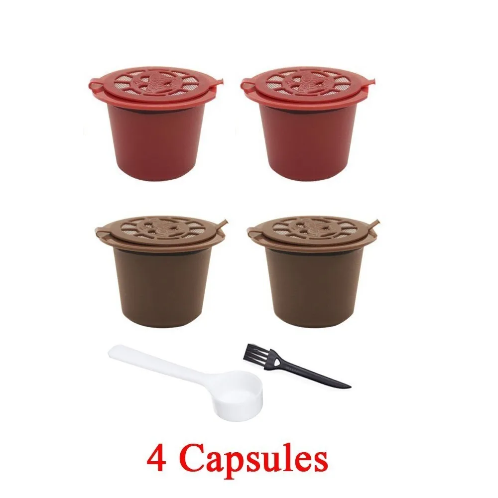 4 Capsules 4 шт кофейные фильтры 1 Темпер капсулы Nespresso Reutilizables Capsula Nespresso Recargable Nespresso кафе капсулы Capsulas Acero - Цвет: 4 Capsules