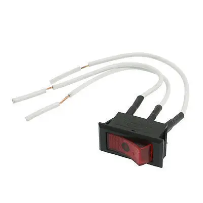 Бесплатная доставка KCD3 AC 250V 6A SPST 3-контактный кнопочный переключатель для лодки
