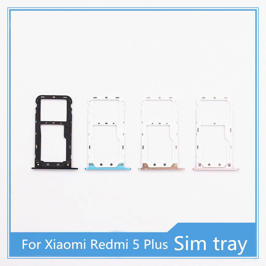 Новый слот для держателя SIM карты + 100% заменяемых слотов Xiaomi Redmi 5 Plus Бесплатная