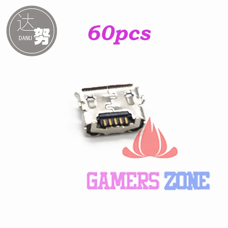 60 шт. порт зарядки Micro USB разъем для PlayStation 4 Dualshock беспроводной контроллера PS4|plug