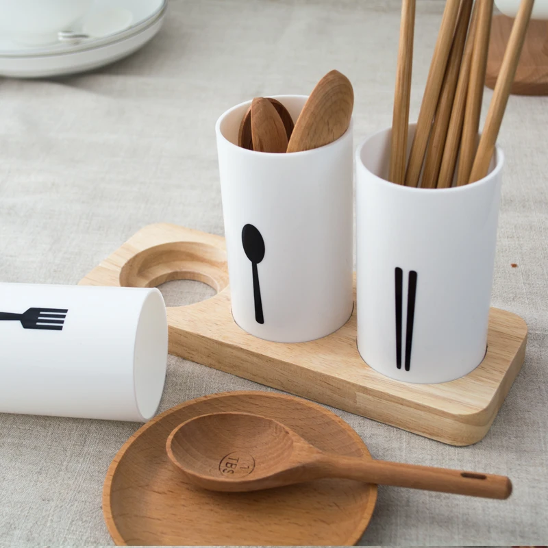 Japan Style Chopsticks Tube Kitchen Racks Spoon Storage Box Tableware Friendly Creative Fork Rack | Дом и сад
