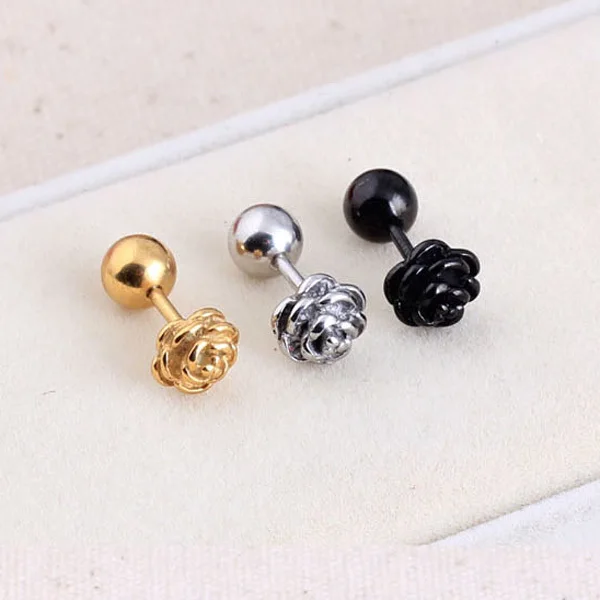 2 шт. женские и мужские розы из титановой стали|earring stainless steel|earingsearings pearls |
