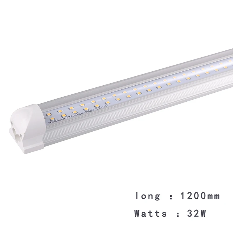 YANDIAO светодиодные трубки T8 Light 120 см 85 V-265 V Светодиодный LED флуоресцентные T8 трубки лампы холодный белый свет Lampara ампулы ПВХ Пластик - Испускаемый цвет: 1200 mm 32W