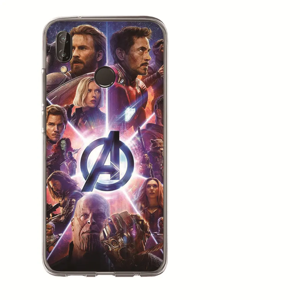 Для Huawei Honor 10 Lite 9 8 7A 7C 7X 7 6A Coque Marvel Мстители Железный человек роскошный супергерой