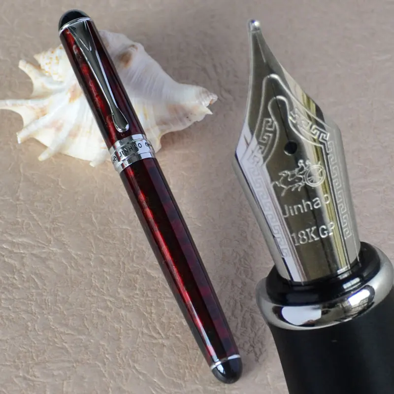 Pen as picture JINHAO X750 Серый медный черный синий белый серебряный золотой розовый фиолетовый 15 видов цветов на выбор перо с широким основанием авторучка - Цвет: Pen as picture