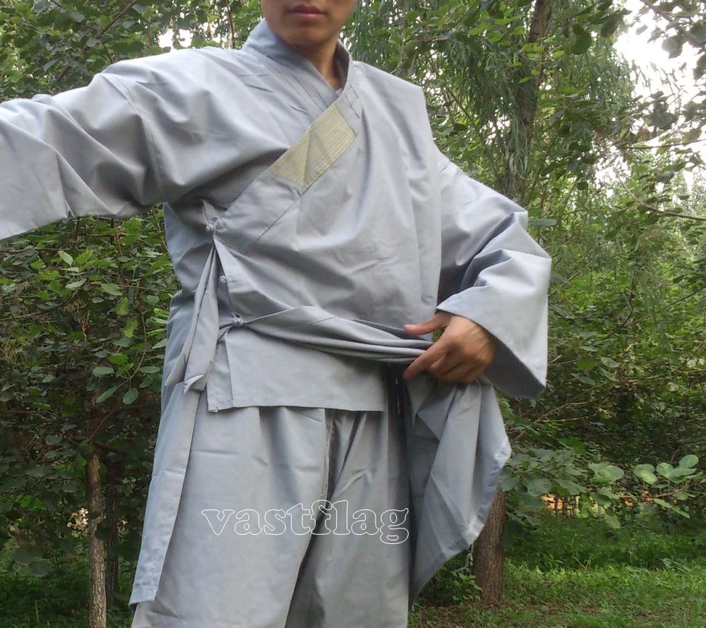 Хлопковые буддийские костюмы унисекс shaolin одежда монахов wing chun kung fu Костюмы