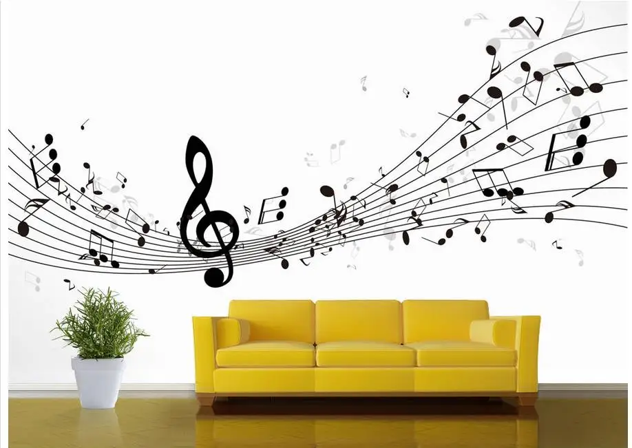 Домашние Декоративные Настенные обои фрески 3d современный Примечание Мода