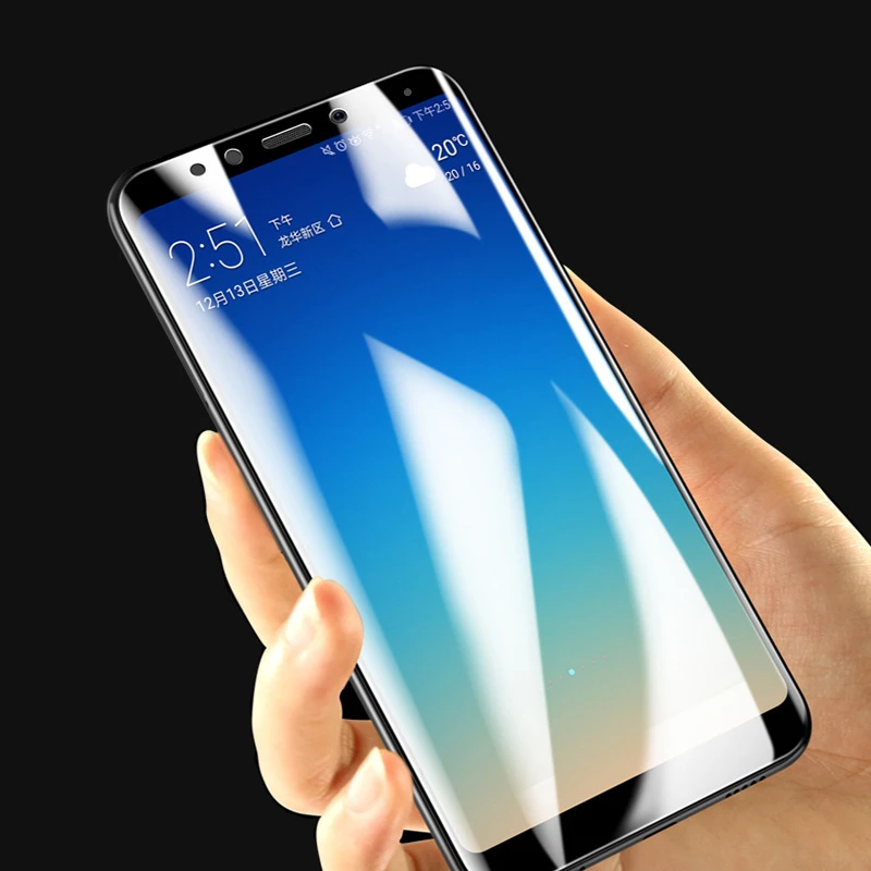 5D изогнутое закаленное стекло для Xiaomi Redmi 5 Plus 4D полное покрытие клея Защитная