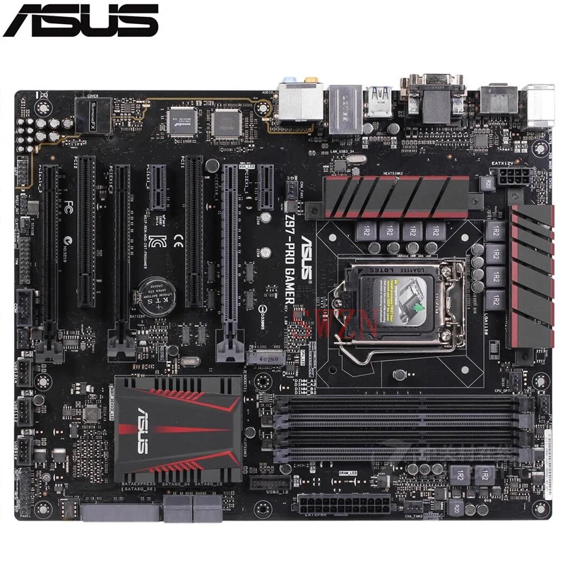 Оригинальный использовать сервер материнская плата для Asus Z97-PRO геймер Socket 1150 I7 I5