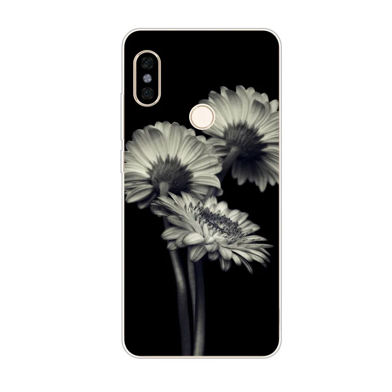 Xiaomi mi a2 lite чехол, силиконовая Мягкая задняя крышка из ТПУ с цветочным рисунком для xiaomi mi a3 lite Защитные чехлы для телефонов