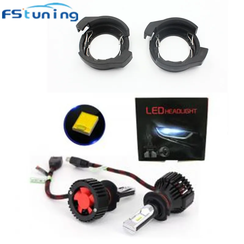 FStuning T8 H7 светодиодный фары лампы для MAGOTAN с Ford Kuga Alfa Romeo HID держатели гнезд