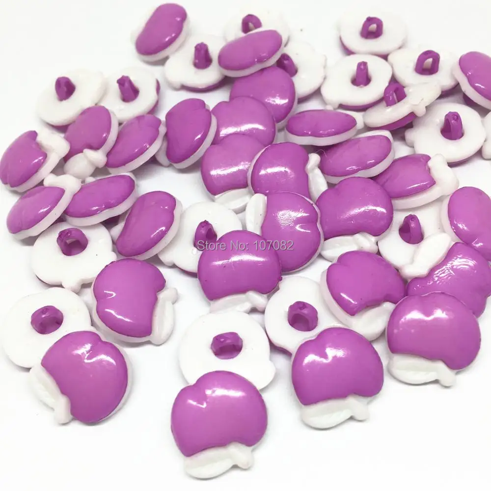 100 шт. швейные пуговицы в форме яблока 15 мм 8 цветов|shank buttons|buttons sewingbuttons 15mm |