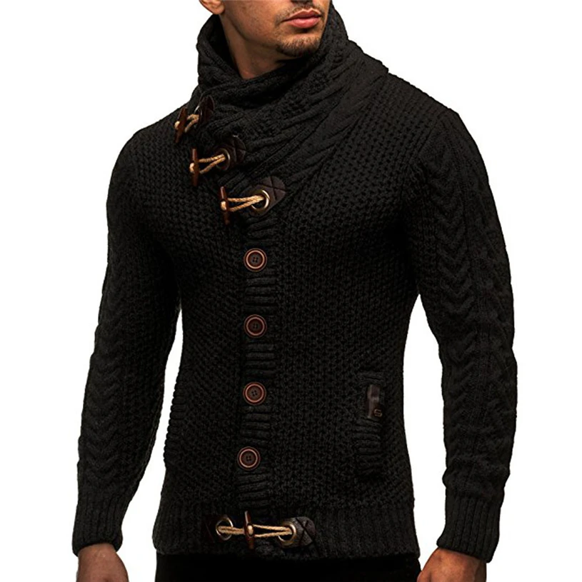 Men Autumn Winter Casual Cardigan Sweater Fashion handsome men's clothing Coat Knitting Coats Y730#30 | Мужская одежда