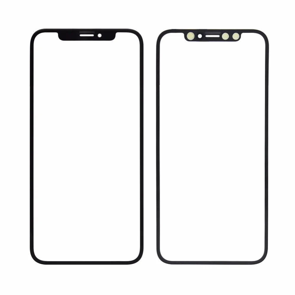 ЖК стекло для iphone X черное/Белое переднее внешнее экрана стеклянная линза iPhone 6 7