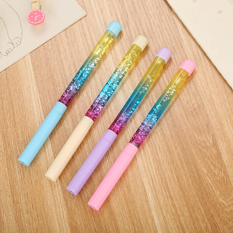 4 шт./лот креативные гелевые ручки Kawaii волшебная палочка кристальная жидкая сказочная ручка для школьных принадлежностей офисные канцтовары милые вещи подарки