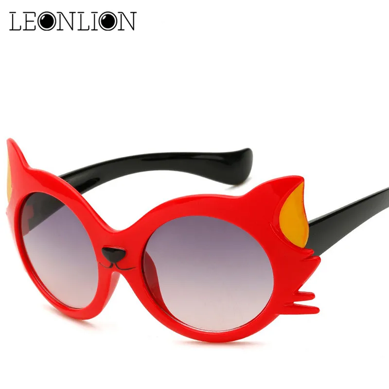 LeonLion новые Мультяшные лисички солнцезащитные очки детские дорожные уличные силикагель солнцезащитные очки карамельный цвет очки Oculos De Sol