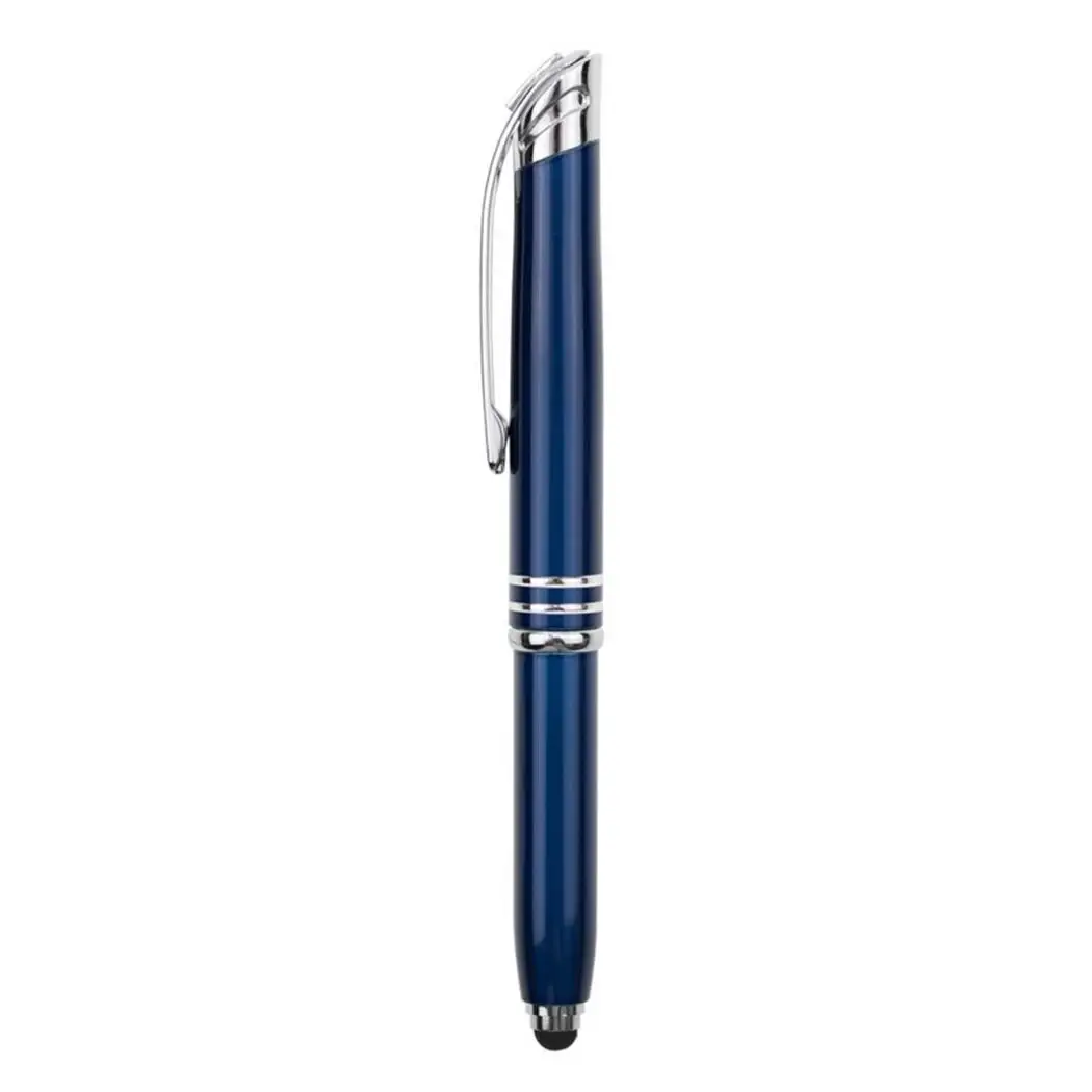 3-in-1 Function Touch Stylus LED Flashlight 132mm Ball-point Red Gray Blue Black 21.5g Pen 12.5mm | Канцтовары для офиса и