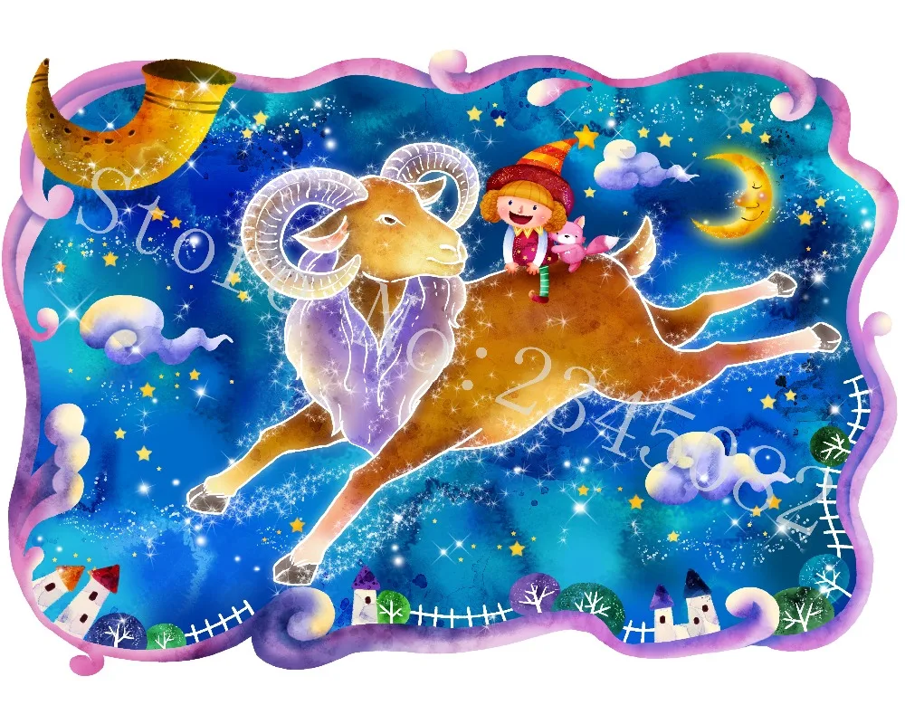 Snowlover 5D Full DIY Diamond Embroidery square constellation Painting Cross Stitch 3D Mosaic Constellation830 | Дом и сад