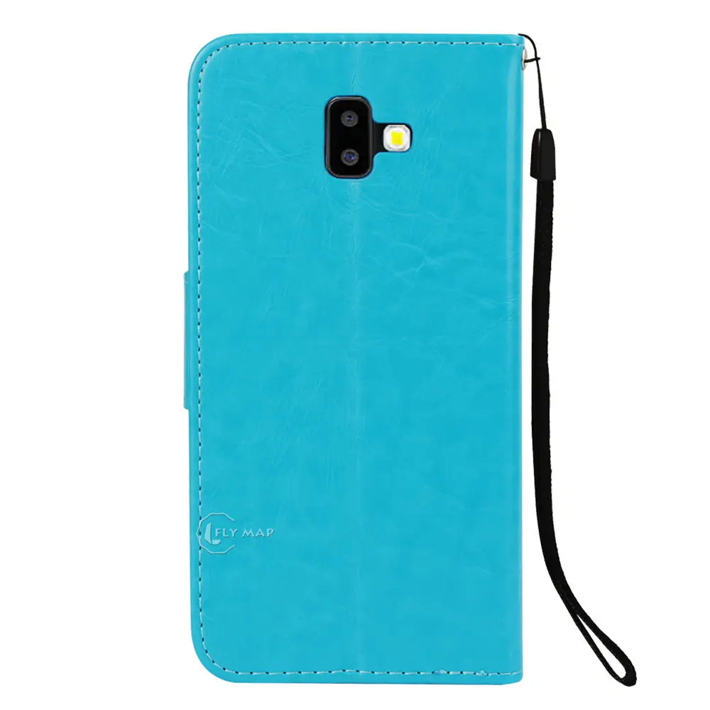 Vintage Flip Case For Samsung Galaxy J6 Plue 2018 SM J610 Wallet Phone Leather Cover Coque Capa SM-J610FN/DS J6+ Premium | Мобильные