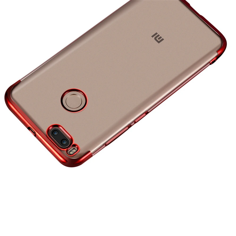 Новые покрытие Мягкие TPU чехол для сяо mi 6 5X A1 x2 Прозрачный красный 4X5 плюс Note Pro 5A