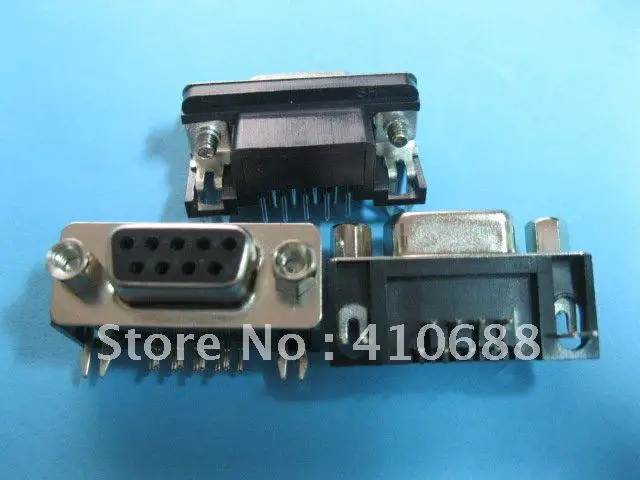 D Sub 9 контактный разъем для ПХД прямой угол 20 шт. в партии Лидер продаж совершенно