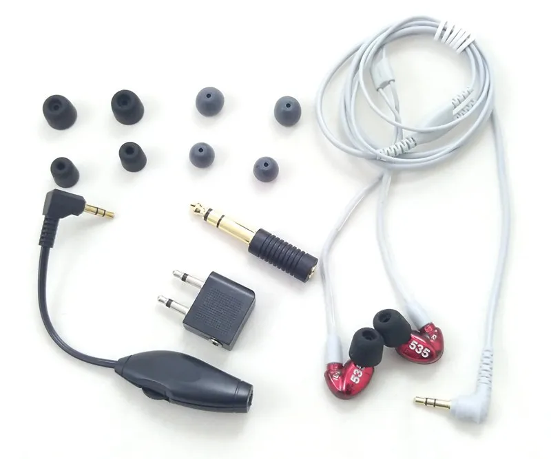 

Super Promotion! SE535 Detachable Earphone Hi-fi Stereo Ear SE 535 In ear Earphones Separate Cable with Pretty Retail Box