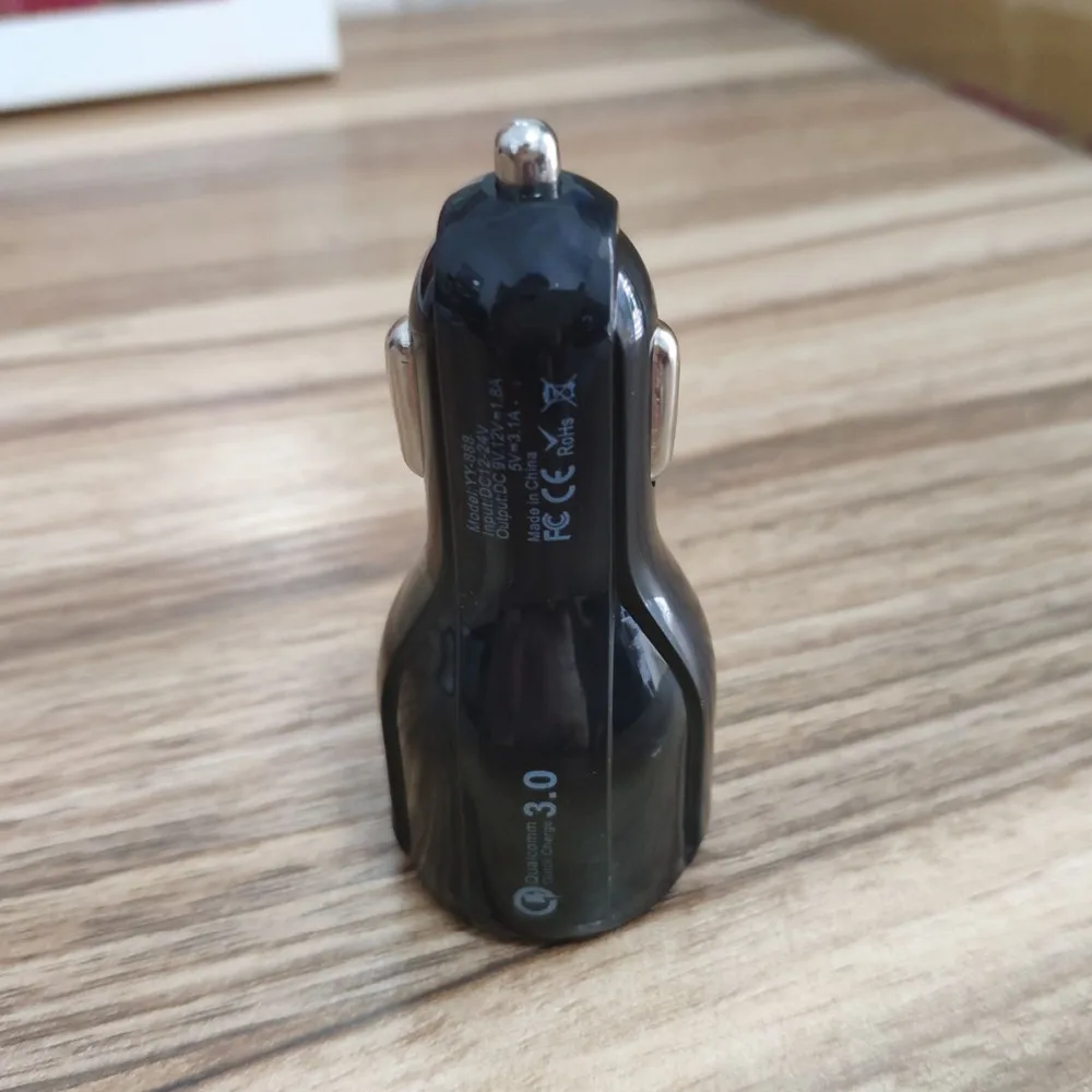 DIYSECUR Quick Charge 3 0 Автомобильное зарядное устройство мобильный телефон Dual Usb