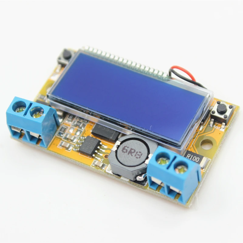 Liquid Crystal Displays DC-DC Step-Down Buck Converter Power Supply Adjustable Push Button Module with LCD Display 5-23V 3A | Электроника