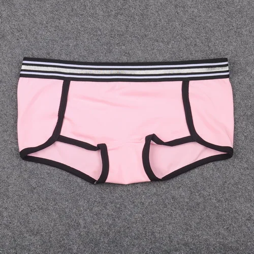 158 PINK Mutil хлопковое нижнее белье для женщин и мальчиков, Короткие трусы, дерзкое бикини для девочек, сексуальное нижнее белье, мягкие дышащие трусы-боксеры для женщин - Цвет: 158 PINK