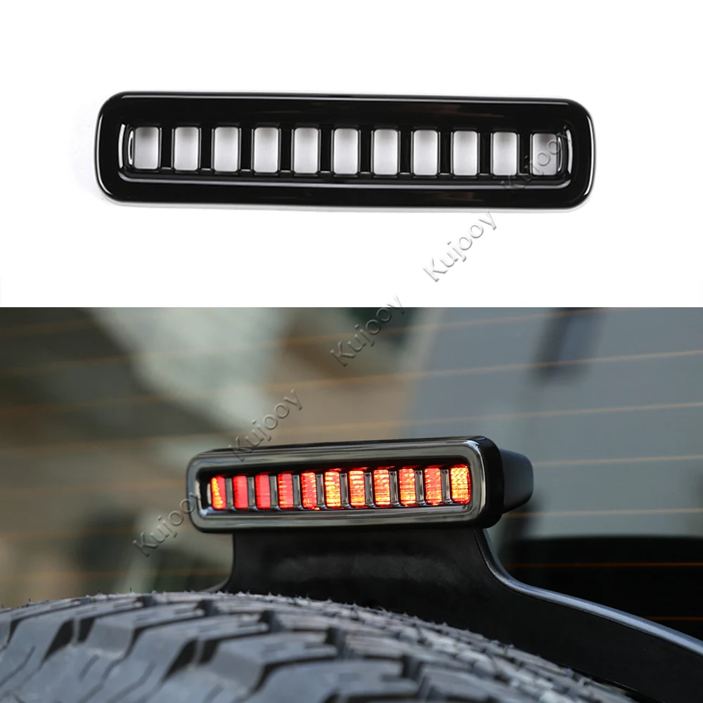 

Rear High Position Brake Parking Lights Lamp Cover Frame Decor Trim Fit For Jeep Wrangler JL 2018+ Auto Car Styling Accessory