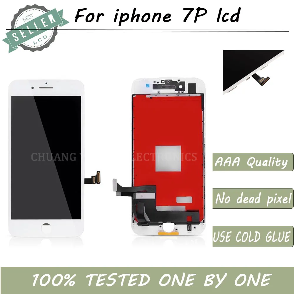 DHL нет битых пикселей 5 ''для iPhone 7 Plus ЖК дисплей сенсорный экран с 3D функцией