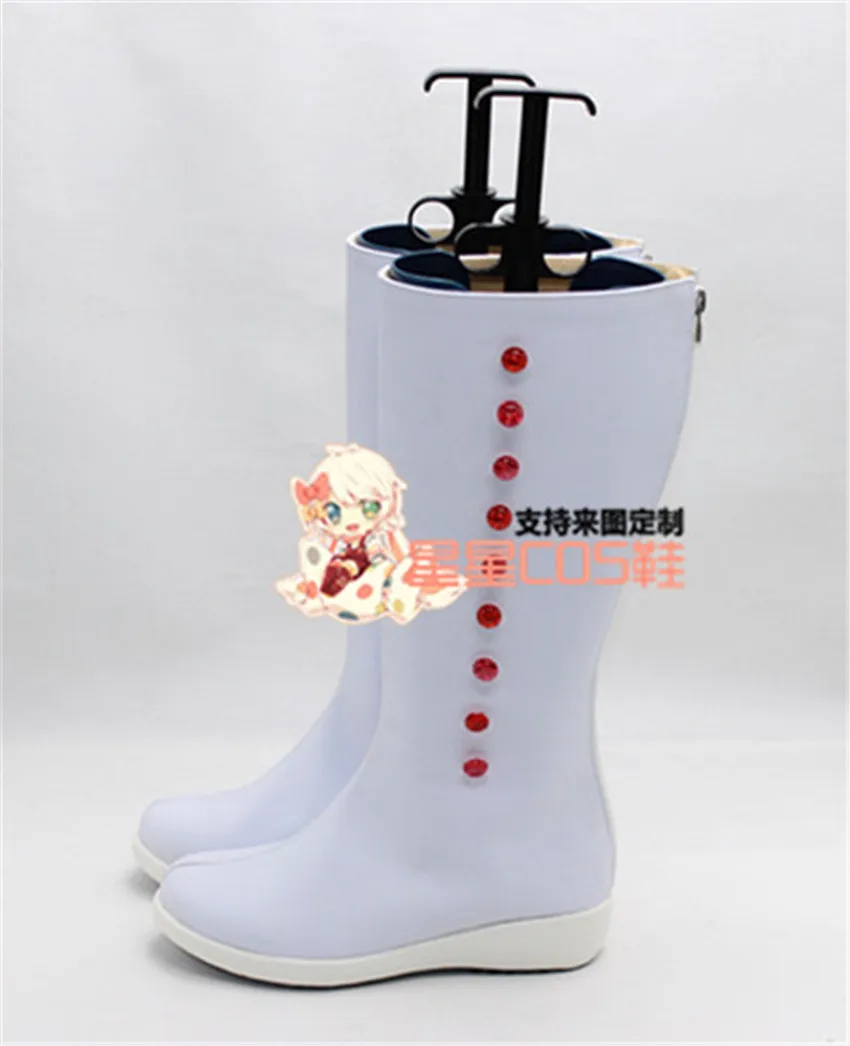Mary Poppins White Adult Women Cosplay Shoes Boots X002 | Тематическая одежда и униформа
